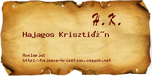 Hajagos Krisztián névjegykártya